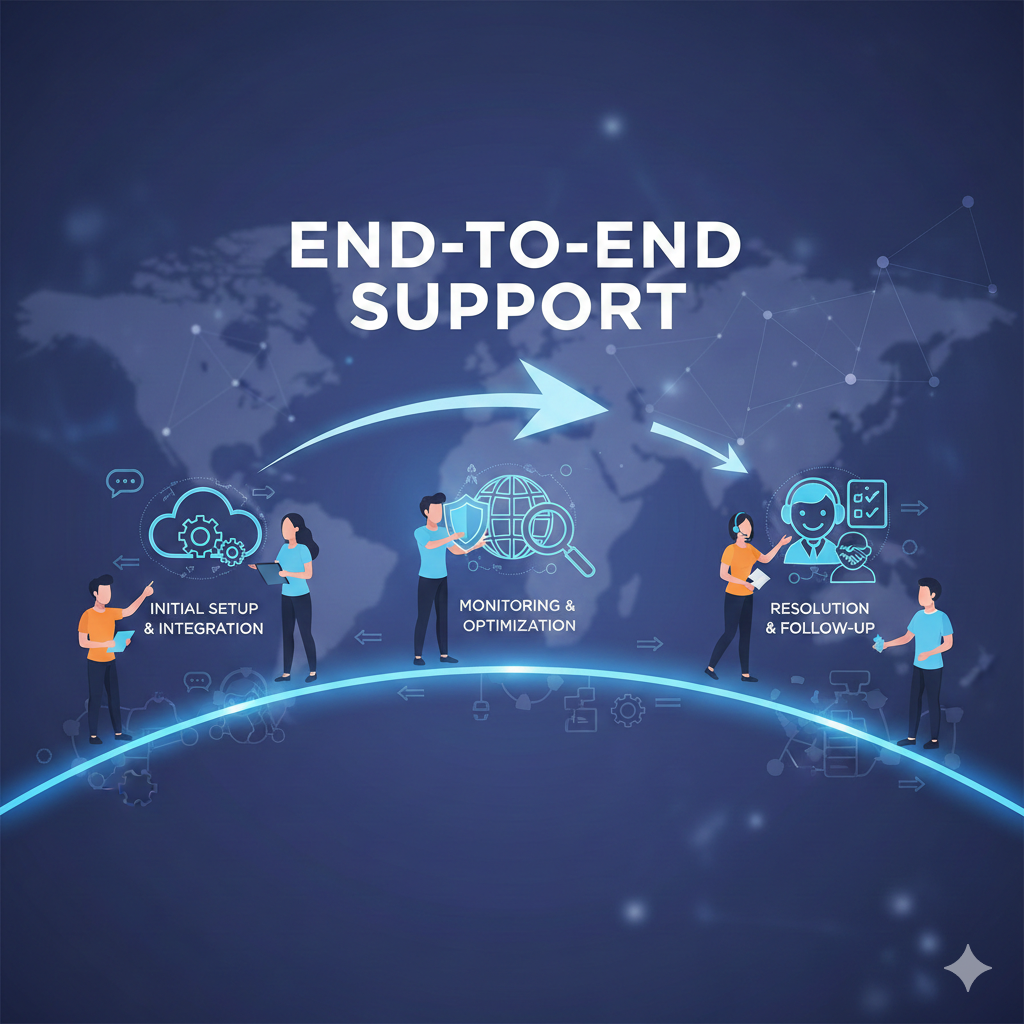 24/7 support team available round the clock